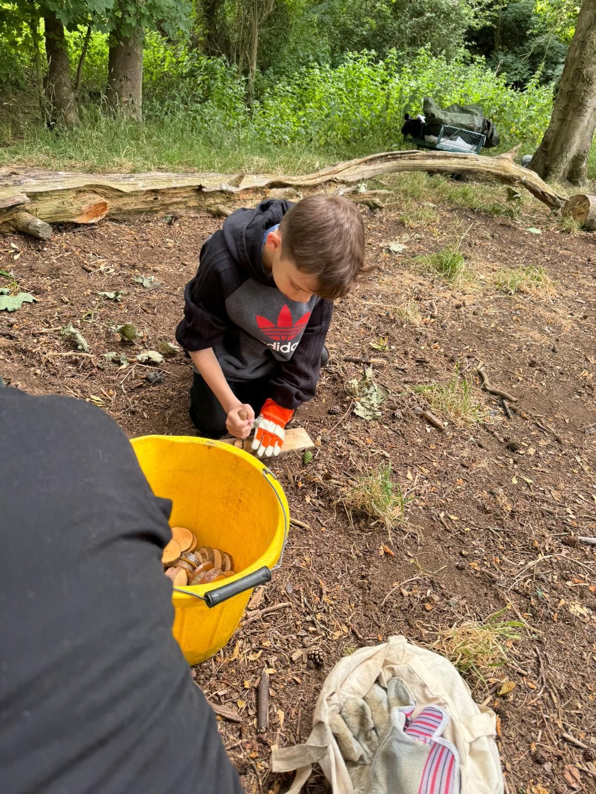 student at forest school trip 2024