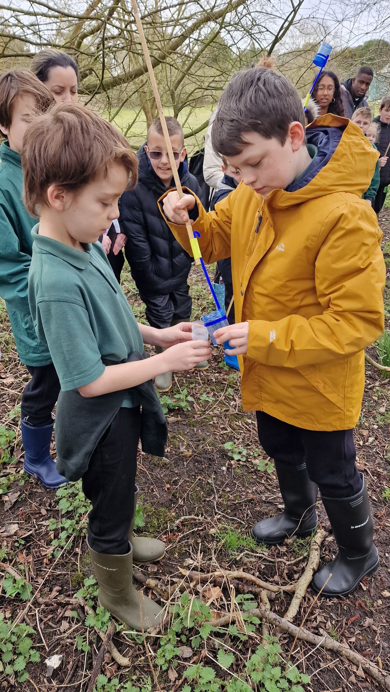 Students doing fresh water testing