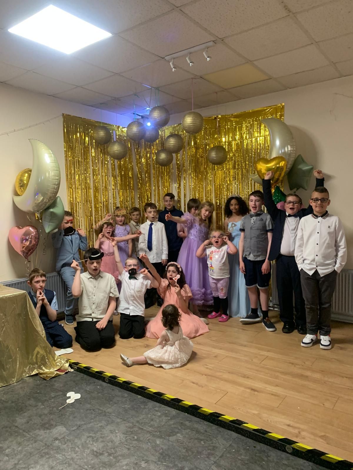 Students at prom